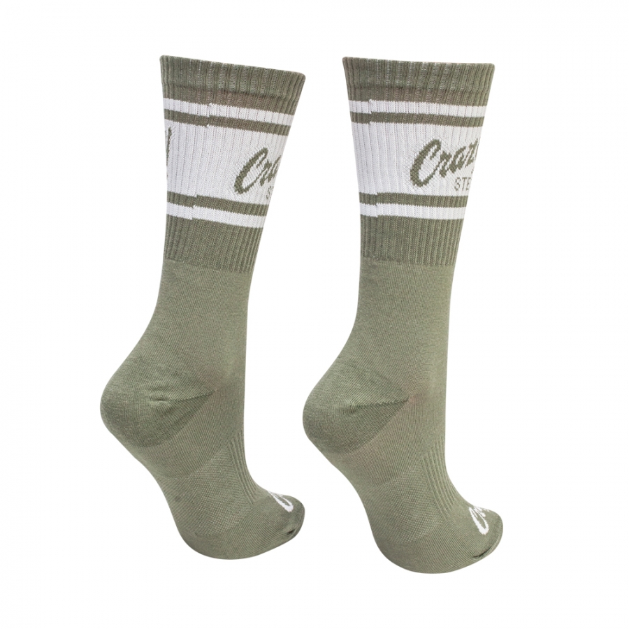 Vysoké športové ponožky zelené/olive